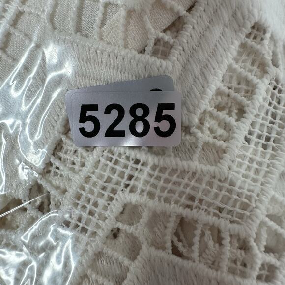 Loft Dress Womens Medium Ivory Lace Knit Layered Costal Lined Breathable Beach - Picture 11 of 11